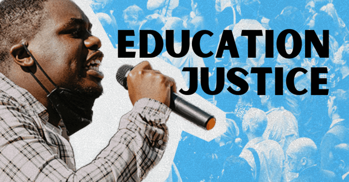 Justice social education stand