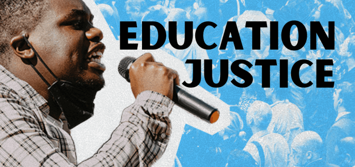 Justice social education stand